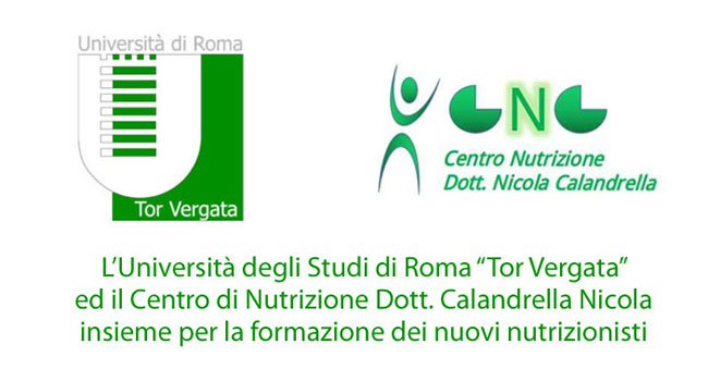 L’Università Tor Vergata ed il Centro Nutrizione Dott. Calandrella per la formazione