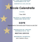 Attestato di Formazione GDPR - 2016/679 (Regolamento (UE) in materia di protezione dei dati personali)